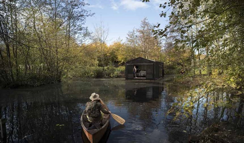 Baie de Somme: schwimmende Ökolodge und nordisches Spa für Verliebte