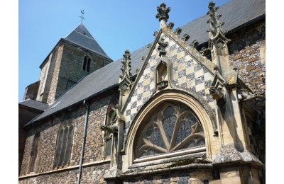 L'église Saint-Martin et la cité de Saint-Valery